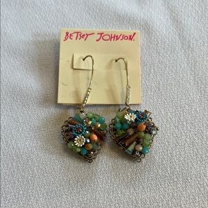 Betsey Johnson Vibrant Beaded Earrings